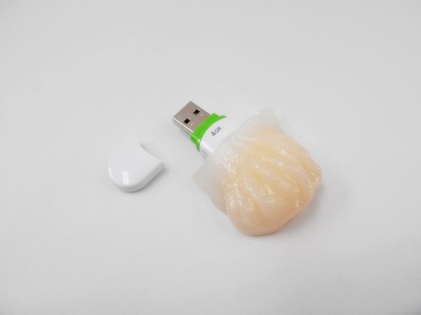 画像1: 食品サンプル USBメモリー(８ＧＢ) エビ餃子 (1)