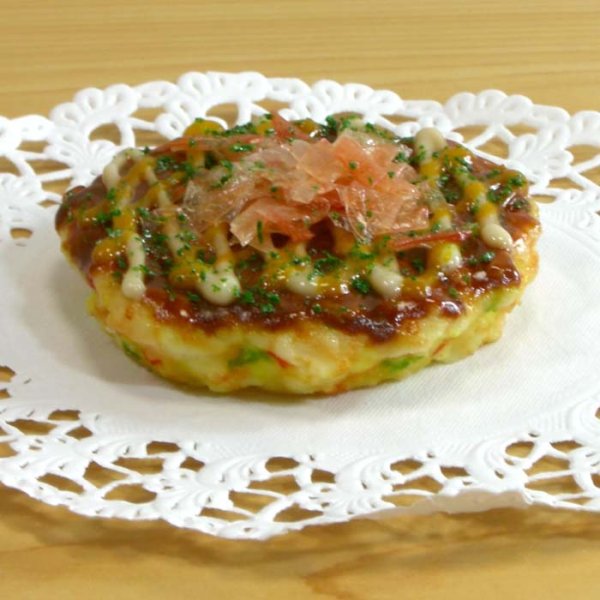 画像1: 食品サンプル マグネット　お好み焼き (1)